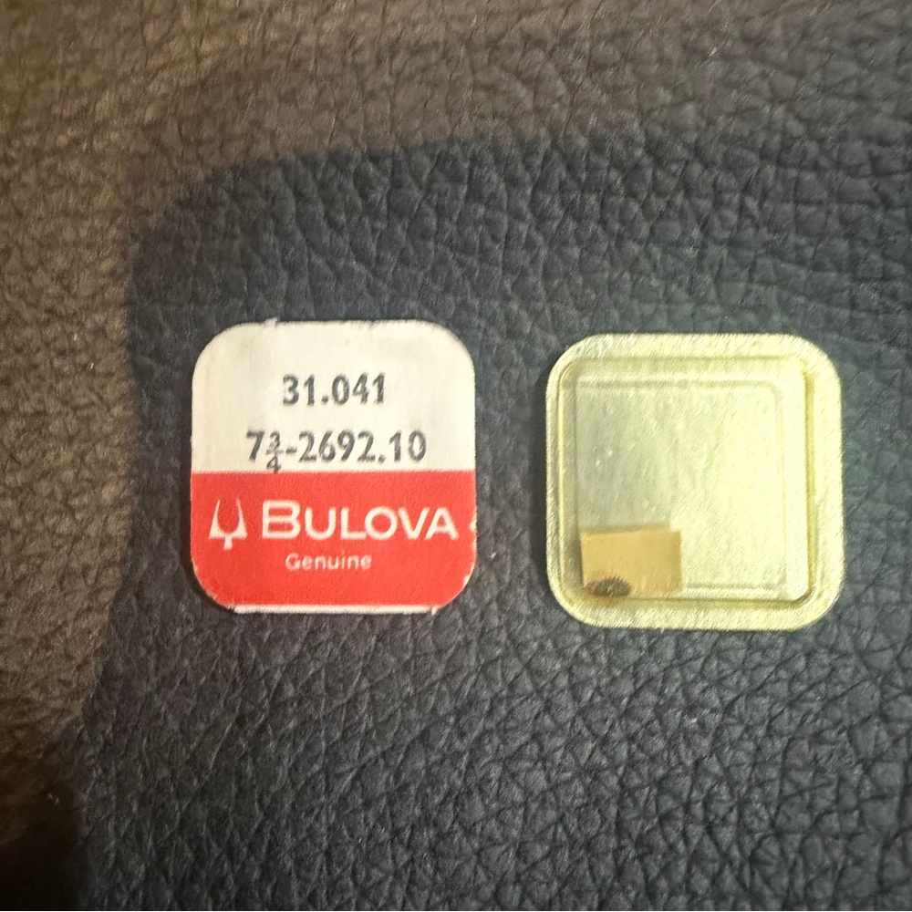 NOS Bulova Watch Part # 31.041/7 3/4 2692.10.  Authentic Bulova watch component.